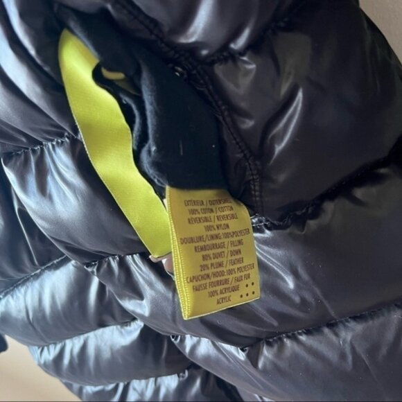 𝅺SOIA & Kyo Reversible Down Puffer Parka Black - Picture 6 of 16